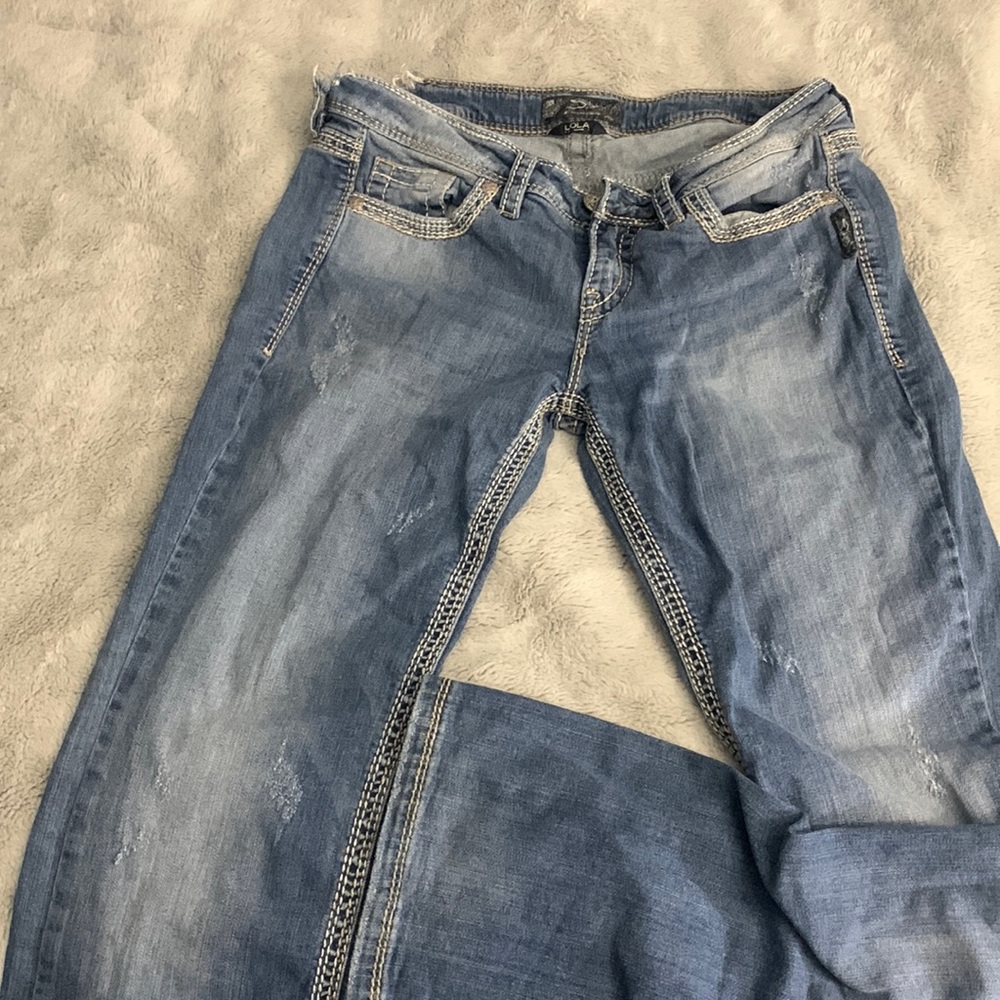 Silver Lola Jeans